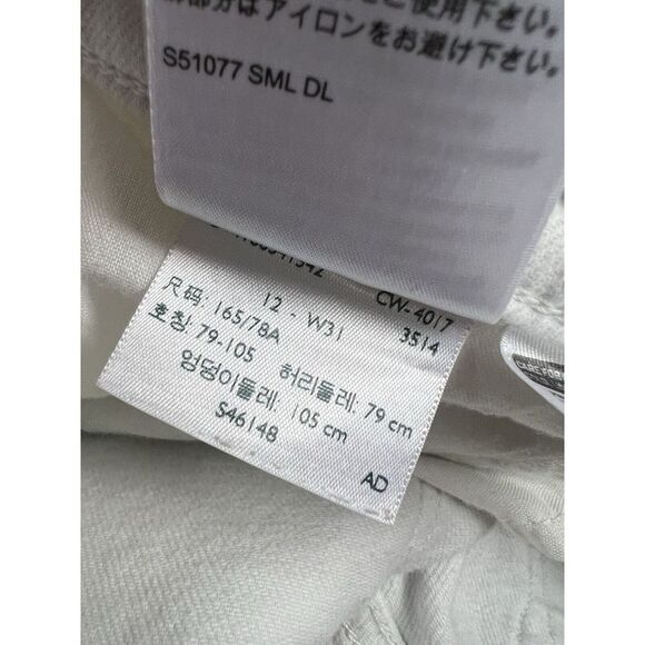 Levis Jeans Womens 31 White Lace Ankle Cotton Blend Casual - Picture 16 of 16